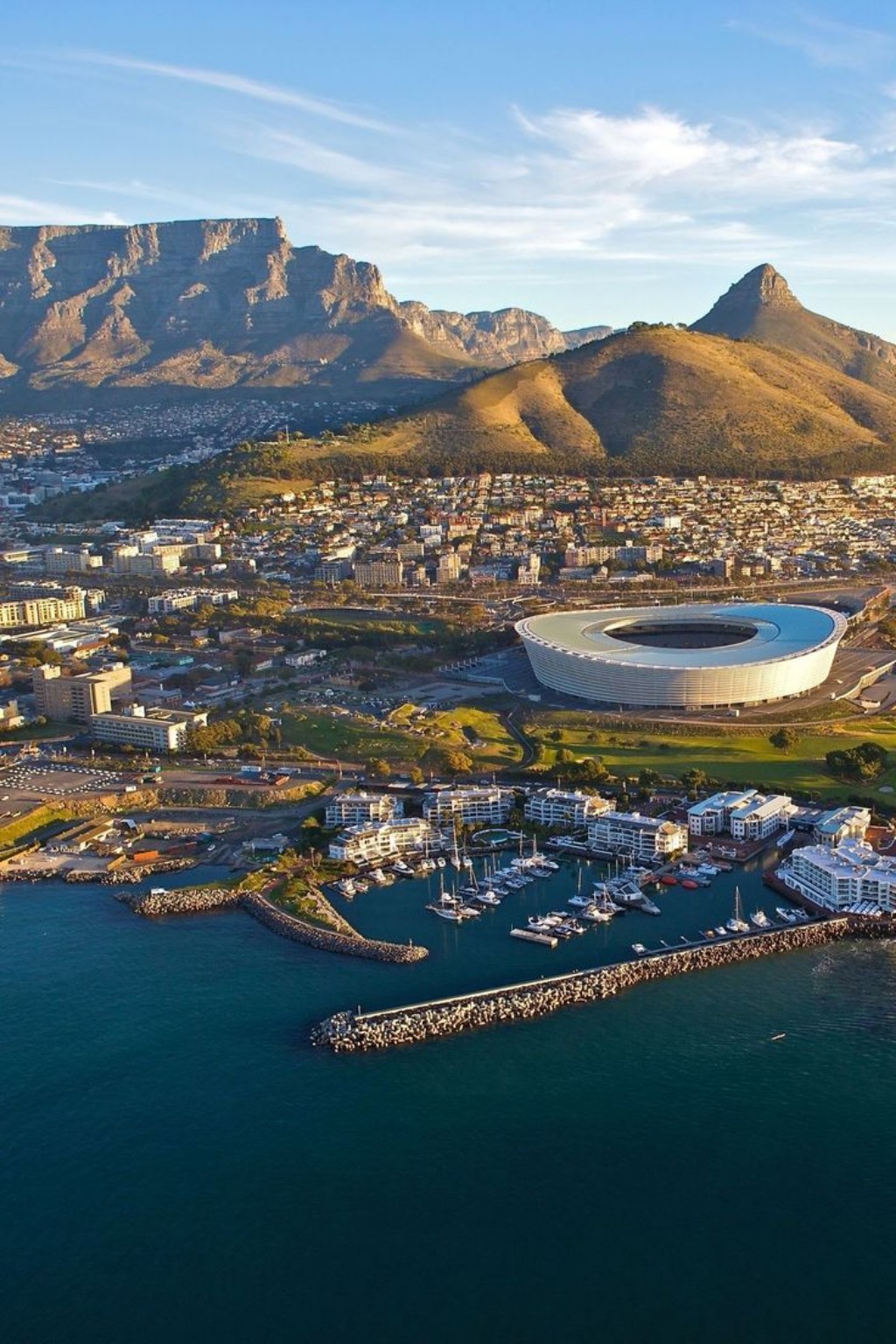 Table Mountain from the Waterfront in Cape Town